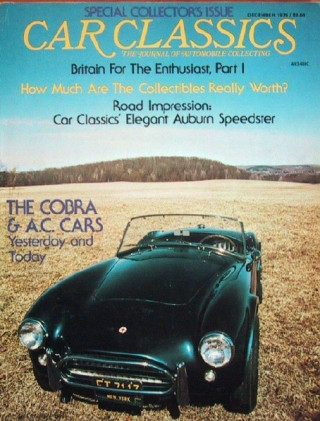 CAR CLASSICS 1976 DEC Vol8 #6 - COBRA Spcl, RARE BIRDS
